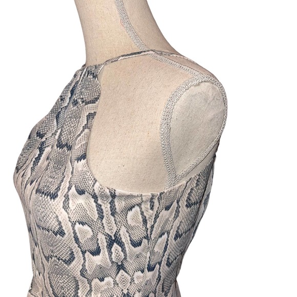 Express Women’s Halter Sleeveless Python Print Dress Size 4 - Picture 3 of 5